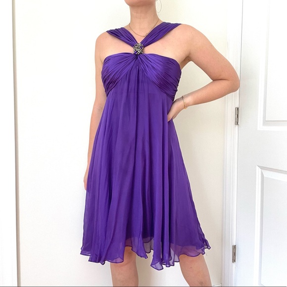 Marc Bouwer Dresses & Skirts - Marc Bouwer Glamit Silk Chiffon Cocktail Dress